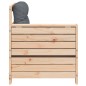 vidaXL Gartensofa mit Armlehne und Kissen Massivholz Kiefer vidaXL Gartensofa mit Armlehne und Kissen Massivholz Kiefer