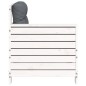 vidaXL Gartensofa mit Armlehne und Kissen Weiß Massivholz Kiefer vidaXL Gartensofa mit Armlehne und Kissen Weiß Massivholz Kiefer