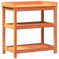 vidaXL Pflanztisch mit Ablagen Braun 82,5x45x86,5 cm Massivholz Kiefer vidaXL Pflanztisch mit Ablagen Braun 82,5x45x86,5 cm Massivholz Kiefer