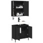vidaXL 2-tlg. Badmöbel-Set Schwarz Holzwerkstoff vidaXL 2-tlg. Badmöbel-Set Schwarz Holzwerkstoff