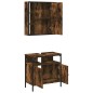 vidaXL 2-tlg. Badmöbel-Set Räuchereiche Holzwerkstoff vidaXL 2-tlg. Badmöbel-Set Räuchereiche Holzwerkstoff