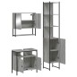 vidaXL 3-tlg. Badmöbel-Set Grau Sonoma Holzwerkstoff vidaXL 3-tlg. Badmöbel-Set Grau Sonoma Holzwerkstoff