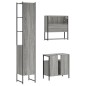 vidaXL 3-tlg. Badmöbel-Set Grau Sonoma Holzwerkstoff vidaXL 3-tlg. Badmöbel-Set Grau Sonoma Holzwerkstoff