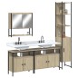 vidaXL 4-tlg. Badmöbel-Set Sonoma-Eiche Holzwerkstoff vidaXL 4-tlg. Badmöbel-Set Sonoma-Eiche Holzwerkstoff