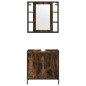 vidaXL 2-tlg. Badmöbel-Set Räuchereiche Holzwerkstoff vidaXL 2-tlg. Badmöbel-Set Räuchereiche Holzwerkstoff