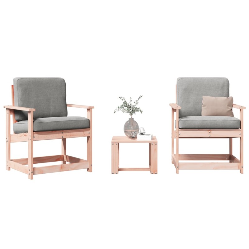 vidaXL 3-tlg. Garten-Lounge-Set Massivholz Douglasie vidaXL 3-tlg. Garten-Lounge-Set Massivholz Douglasie