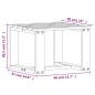 vidaXL 3-tlg. Garten-Lounge-Set Massivholz Douglasie vidaXL 3-tlg. Garten-Lounge-Set Massivholz Douglasie