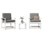 vidaXL 3-tlg. Garten-Lounge-Set Weiß Massivholz Kiefer vidaXL 3-tlg. Garten-Lounge-Set Weiß Massivholz Kiefer