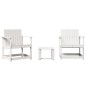 vidaXL 3-tlg. Garten-Lounge-Set Weiß Massivholz Kiefer vidaXL 3-tlg. Garten-Lounge-Set Weiß Massivholz Kiefer