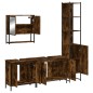 vidaXL 4-tlg. Badmöbel-Set Räuchereiche Holzwerkstoff vidaXL 4-tlg. Badmöbel-Set Räuchereiche Holzwerkstoff