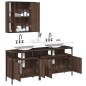 vidaXL 3-tlg. Badmöbel-Set Braun Eichen-Optik Holzwerkstoff vidaXL 3-tlg. Badmöbel-Set Braun Eichen-Optik Holzwerkstoff