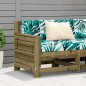 vidaXL Gartensofa mit Armlehne 69x62x70,5 cm Kiefernholz Imprägniert vidaXL Gartensofa mit Armlehne 69x62x70,5 cm Kiefernholz Imprägniert