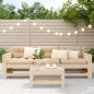 vidaXL Gartenhocker 62x30x32 cm Massivholz Kiefer vidaXL Gartenhocker 62x30x32 cm Massivholz Kiefer