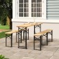 vidaXL Biertisch Klappbar 170x50x75/105 cm Massivholz Tanne vidaXL Biertisch Klappbar 170x50x75/105 cm Massivholz Tanne