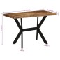 vidaXL Esstisch 110x55x75 cm Massivholz Mango vidaXL Esstisch 110x55x75 cm Massivholz Mango