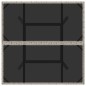 vidaXL Gartentisch mit Glasplatte Hellgrau 80x80x75 cm Poly Rattan vidaXL Gartentisch mit Glasplatte Hellgrau 80x80x75 cm Poly Rattan