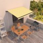 Gelenkarmmarkise Automatisch 350x250 cm Gelb und Weiß Gelenkarmmarkise Automatisch 350x250 cm Gelb und Weiß