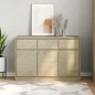 vidaXL Sideboard SAUDA Eiche-Optik 114x43x75,5 cm Kiefernholz vidaXL Sideboard SAUDA Eiche-Optik 114x43x75,5 cm Kiefernholz