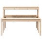 vidaXL Picknicktisch 110x134x75 cm Massivholz Kiefer vidaXL Picknicktisch 110x134x75 cm Massivholz Kiefer