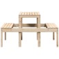 vidaXL Picknicktisch 110x134x75 cm Massivholz Kiefer vidaXL Picknicktisch 110x134x75 cm Massivholz Kiefer