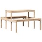 vidaXL Picknicktisch 110x134x75 cm Massivholz Kiefer vidaXL Picknicktisch 110x134x75 cm Massivholz Kiefer