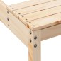 vidaXL Picknicktisch 110x134x75 cm Massivholz Kiefer vidaXL Picknicktisch 110x134x75 cm Massivholz Kiefer