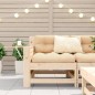 vidaXL Gartensofa mit Armlehne und Beistelltisch Massivholz Kiefer vidaXL Gartensofa mit Armlehne und Beistelltisch Massivholz Kiefer