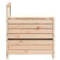 vidaXL Gartensofa mit Armlehne und Beistelltisch Massivholz Kiefer vidaXL Gartensofa mit Armlehne und Beistelltisch Massivholz Kiefer