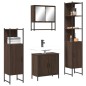 vidaXL 4-tlg. Badmöbel-Set Braun Eichen-Optik Holzwerkstoff vidaXL 4-tlg. Badmöbel-Set Braun Eichen-Optik Holzwerkstoff
