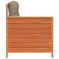 vidaXL Gartensofa mit Armlehne und Kissen Wachsbraun Massivholz Kiefer vidaXL Gartensofa mit Armlehne und Kissen Wachsbraun Massivholz Kiefer
