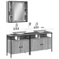 vidaXL 3-tlg. Badmöbel-Set Grau Sonoma Holzwerkstoff vidaXL 3-tlg. Badmöbel-Set Grau Sonoma Holzwerkstoff