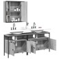 vidaXL 3-tlg. Badmöbel-Set Grau Sonoma Holzwerkstoff vidaXL 3-tlg. Badmöbel-Set Grau Sonoma Holzwerkstoff