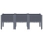 vidaXL Pflanzkasten mit Beinen Grau 120x40x42 cm PP vidaXL Pflanzkasten mit Beinen Grau 120x40x42 cm PP