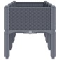 vidaXL Pflanzkasten mit Beinen Grau 120x40x42 cm PP vidaXL Pflanzkasten mit Beinen Grau 120x40x42 cm PP