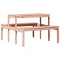 vidaXL Picknicktisch 110x134x75 cm Massivholz Kiefer vidaXL Picknicktisch 110x134x75 cm Massivholz Kiefer