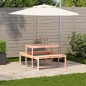 vidaXL Picknicktisch 110x134x75 cm Massivholz Kiefer vidaXL Picknicktisch 110x134x75 cm Massivholz Kiefer