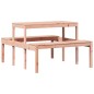 vidaXL Picknicktisch 110x134x75 cm Massivholz Kiefer vidaXL Picknicktisch 110x134x75 cm Massivholz Kiefer