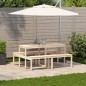 vidaXL Picknicktisch 160x134x75 cm Massivholz Kiefer vidaXL Picknicktisch 160x134x75 cm Massivholz Kiefer