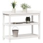 vidaXL Pflanztisch mit Ablagen Weiß 108x45x86,5 cm Massivholz Kiefer vidaXL Pflanztisch mit Ablagen Weiß 108x45x86,5 cm Massivholz Kiefer