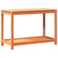 vidaXL Pflanztisch mit Ablage Wachsbraun 108x50x75cm Massivholz Kiefer vidaXL Pflanztisch mit Ablage Wachsbraun 108x50x75cm Massivholz Kiefer