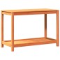 vidaXL Pflanztisch mit Ablage Wachsbraun 108x50x75cm Massivholz Kiefer vidaXL Pflanztisch mit Ablage Wachsbraun 108x50x75cm Massivholz Kiefer