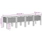 vidaXL Pflanzkasten mit Beinen Braun 160x40x42 cm PP vidaXL Pflanzkasten mit Beinen Braun 160x40x42 cm PP