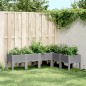 vidaXL Pflanzkasten mit Beinen Hellgrau 160x120x42 cm PP vidaXL Pflanzkasten mit Beinen Hellgrau 160x120x42 cm PP