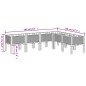 vidaXL Pflanzkasten mit Beinen Hellgrau 160x120x42 cm PP vidaXL Pflanzkasten mit Beinen Hellgrau 160x120x42 cm PP