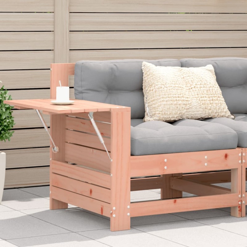 vidaXL Gartensofa mit Armlehne und Kissen Massivholz Douglasie vidaXL Gartensofa mit Armlehne und Kissen Massivholz Douglasie