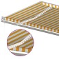 Automatische Markise mit LED & Windsensor 600x350 cm Gelb/Weiß Automatische Markise mit LED & Windsensor 600x350 cm Gelb/Weiß