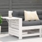 vidaXL Gartensofa mit Armlehne und Kissen Weiß Massivholz Kiefer vidaXL Gartensofa mit Armlehne und Kissen Weiß Massivholz Kiefer