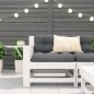 vidaXL Gartensofa mit Armlehne und Kissen Weiß Massivholz Kiefer vidaXL Gartensofa mit Armlehne und Kissen Weiß Massivholz Kiefer