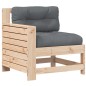 vidaXL Gartensofa mit Armlehne und Kissen Massivholz Kiefer vidaXL Gartensofa mit Armlehne und Kissen Massivholz Kiefer
