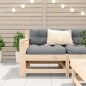 vidaXL Gartensofa mit Armlehne und Kissen Massivholz Kiefer vidaXL Gartensofa mit Armlehne und Kissen Massivholz Kiefer
